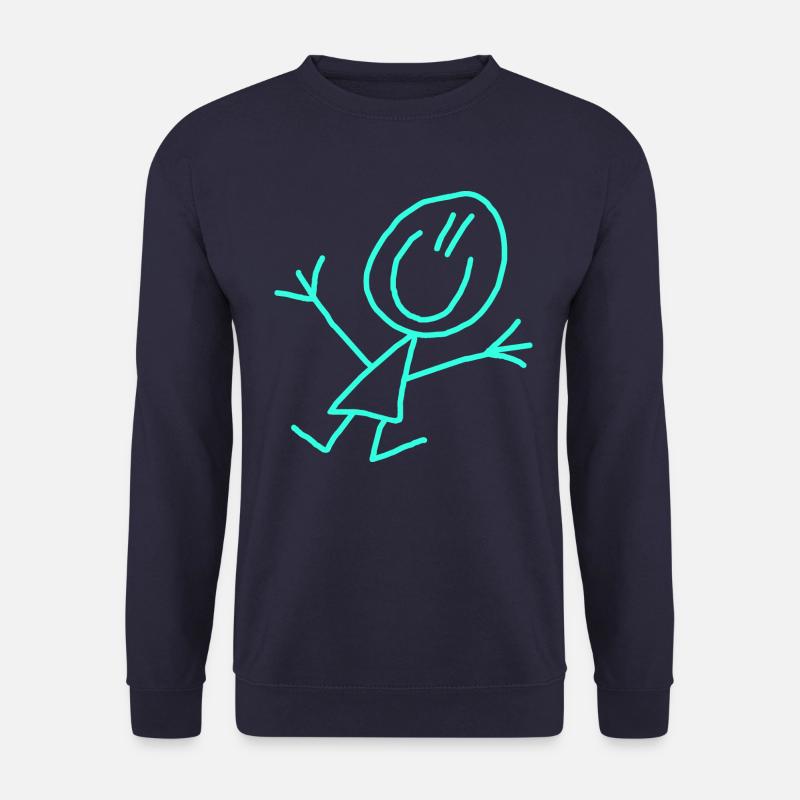 Strichmännchen Strichmännle - Unisex Pullover - Navy