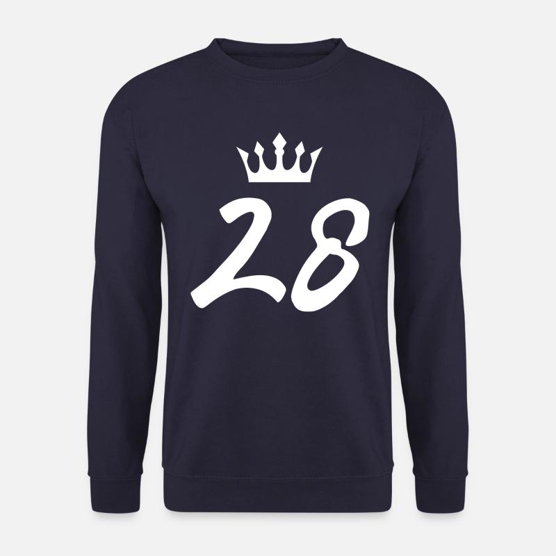 28 Couronne numérique - Sweat-shirt Unisexe - marine