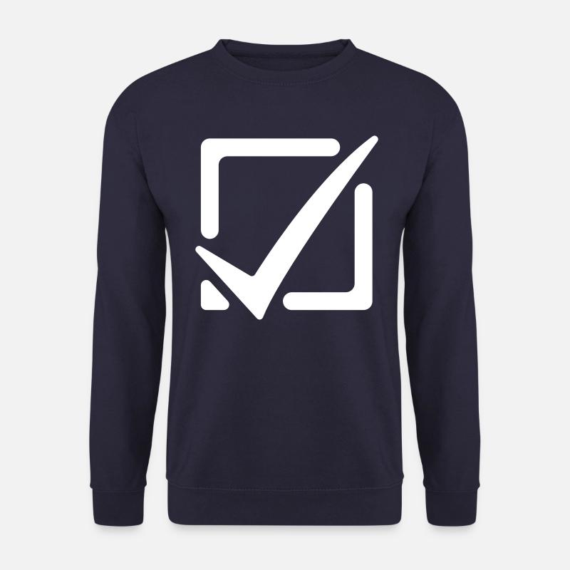 Häkchen Ankreuzen - Unisex Pullover - Navy