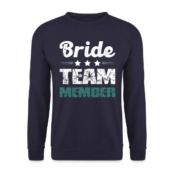 Équipe de la mariée - Sweat-shirt Unisexe - marine - Devant - Alina (178cm) & Michal (187cm)