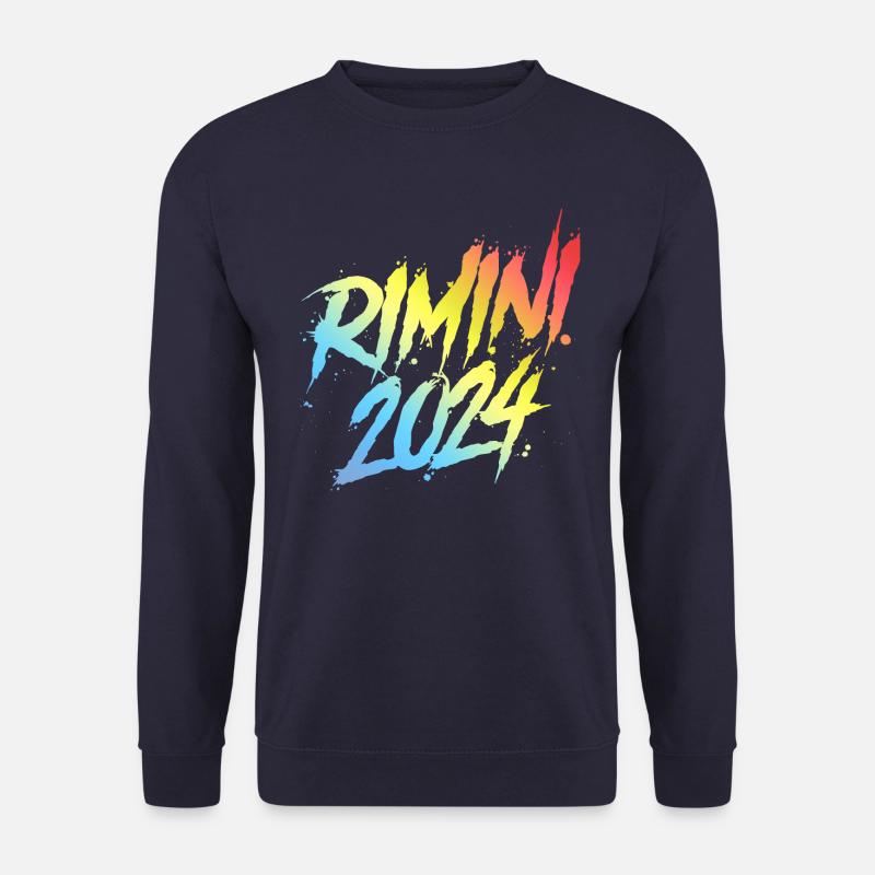 Rimini 2024 Bunt Urlaub Team - Unisex Pullover - Navy