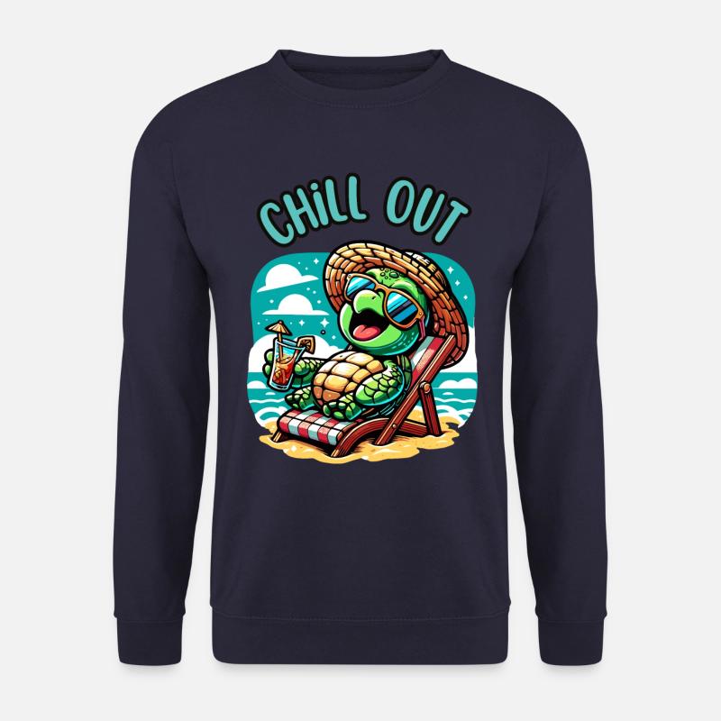 Schildkröte Chill Out - Unisex Pullover - Navy
