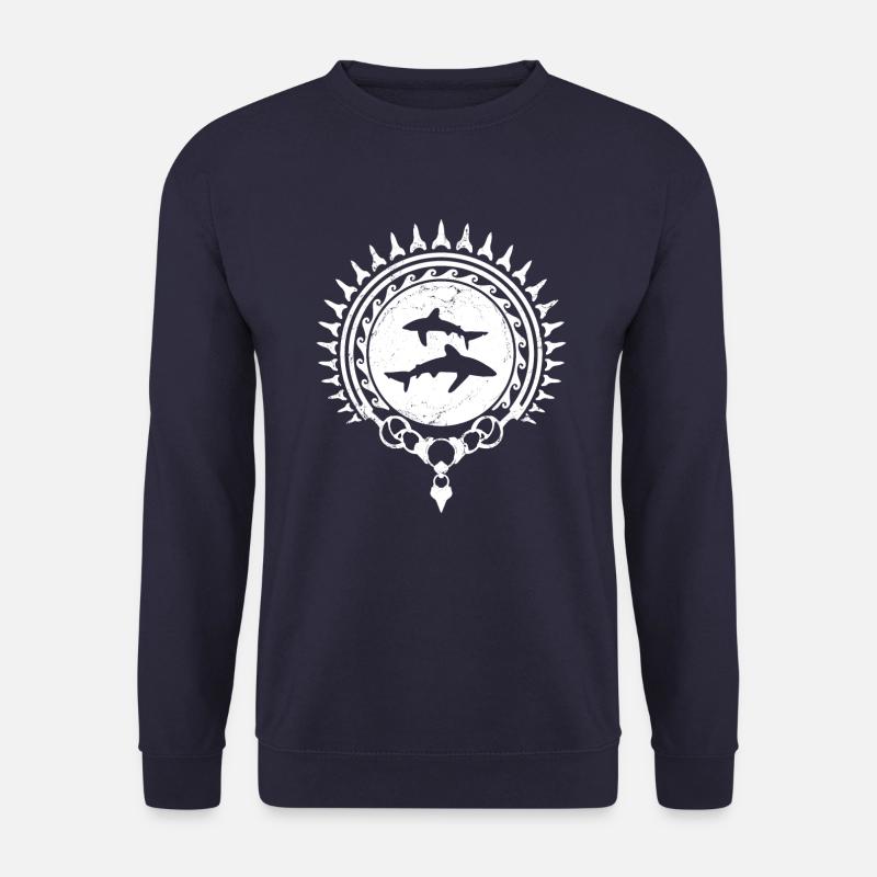Longimanus Whitetip Shark - Unisex Sweatshirt - navy