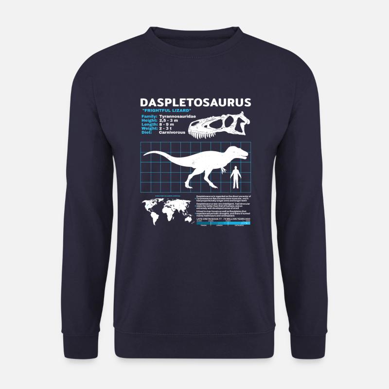 Daspletosaurus Datasheet - Unisex Sweatshirt - navy
