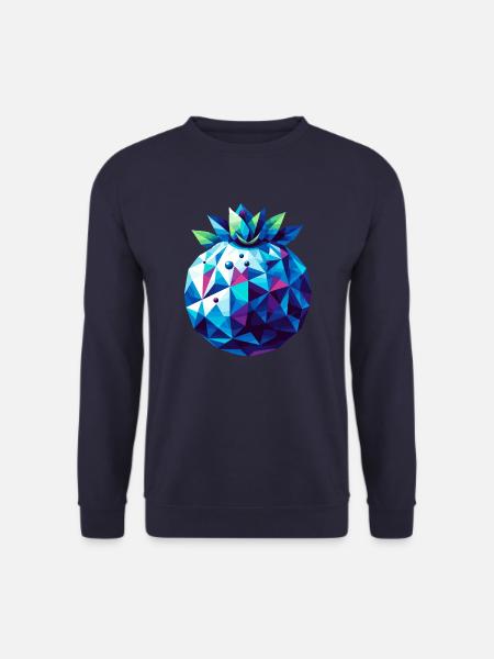 Abstrait géométrique myrtille - Color Design - Sweat-shirt Unisexe - marine