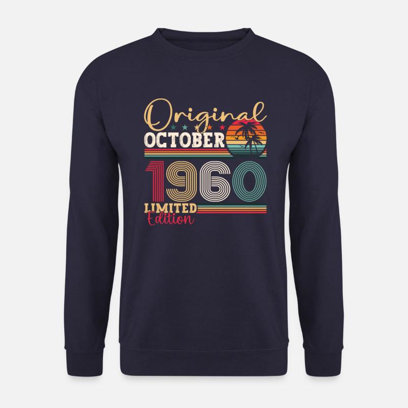 Original Oktober 1960 62. Geburtstag Geschenk Cool - Unisex Pullover - Navy