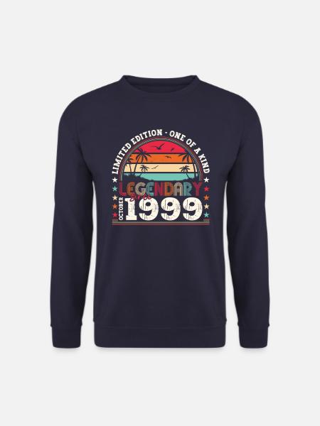 Legendär seit Oktober 1999 23. Geburtstag Geschenk - Unisex Pullover - Navy