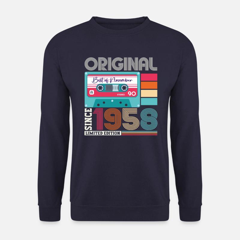 November Jahrgang 1958 64. Geburtstag Geschenk - Unisex Pullover - Navy