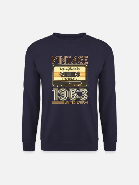 November Jahrgang 1963 59. Geburtstag Geschenk - Unisex Pullover - Navy