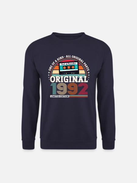 November Jahrgang 1992 30. Geburtstag Geschenk - Unisex Pullover - Navy