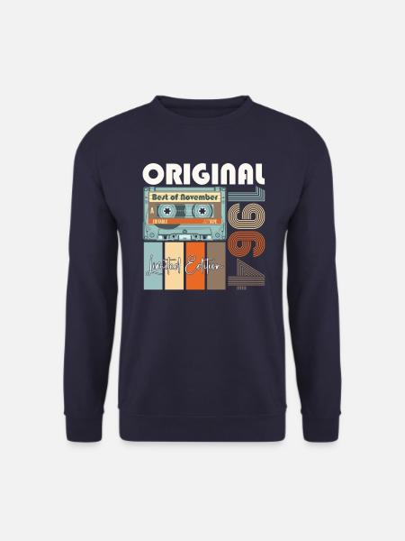 November Jahrgang 1964 58. Geburtstag Geschenk - Unisex Pullover - Navy