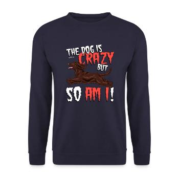 cockercrazy2 - Unisex Pullover - Navy - Vorne - Alina (178cm) & Michal (187cm)