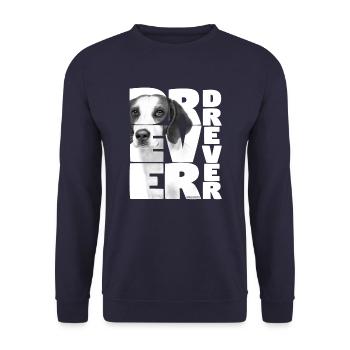 NASSU Drever 02 - Unisex Sweatshirt - navy - Front - Alina (178cm) & Michal (187cm)