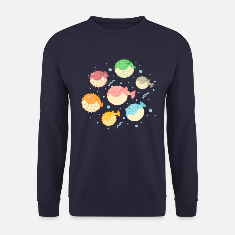 Poisson-globe coloré - Sweat-shirt Unisexe - marine