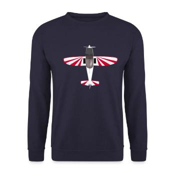 avion cap10 - Sweat-shirt Unisexe - marine - Devant - Alina (178cm) & Michal (187cm)