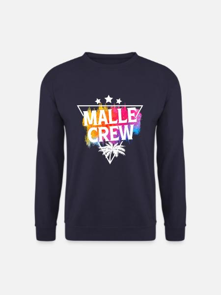 Malle crew logo palmen - Unisex Pullover - Navy