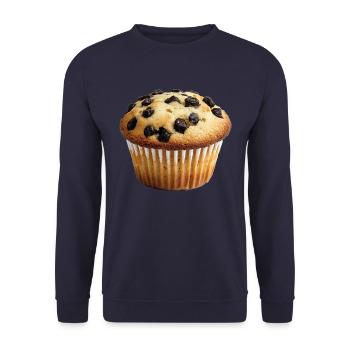 Muffin - Unisex Pullover - Navy - Vorne - Alina (178cm) & Michal (187cm)