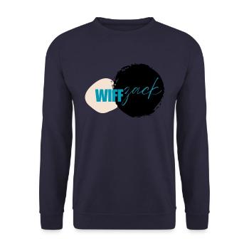 WIFFzack (en anglais seulement) - Sweat-shirt Unisexe - marine - Devant - Alina (178cm) & Michal (187cm)