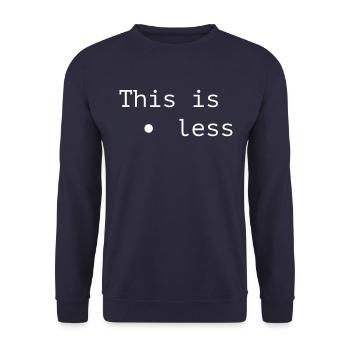 C’est inutile - Sweat-shirt Unisexe - marine - Devant - Alina (178cm) & Michal (187cm)