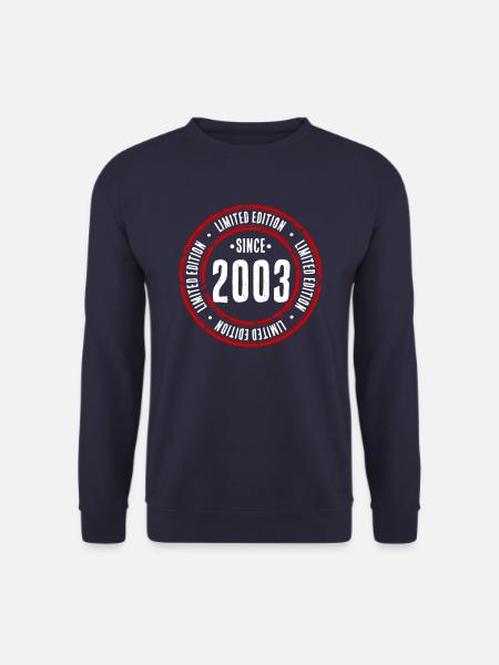 LIMITED EDITION SINCE 2003 - GEBURTSTAG - Unisex Pullover - Navy