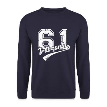 Trabzonlu T-Shirt 61 Memleket Trabzon Türkiye - Sweat-shirt Unisexe - marine - Devant - Alina (178cm) & Michal (187cm)