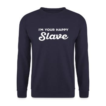 Gunchy slave mistress Femdom dominance BDSM - Unisex Sweatshirt - navy - Front - Alina (178cm) & Michal (187cm)