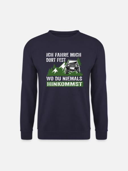 Geländewagen Offroad Jeep 4x4 Reisefahrzeug - Unisex Pullover - Navy