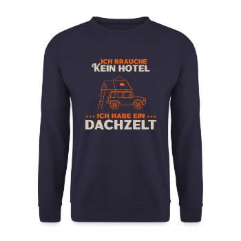 Tente de camping aventure vacances - Sweat-shirt Unisexe - marine - Devant - Alina (178cm) & Michal (187cm)