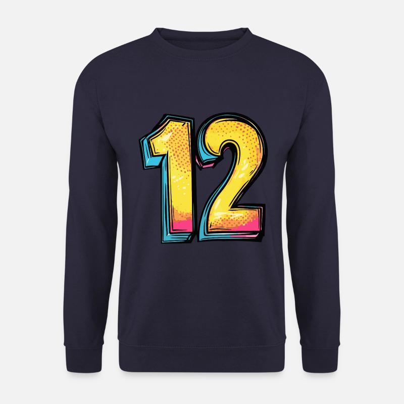 12 Number Comic - Unisex Sweatshirt - navy
