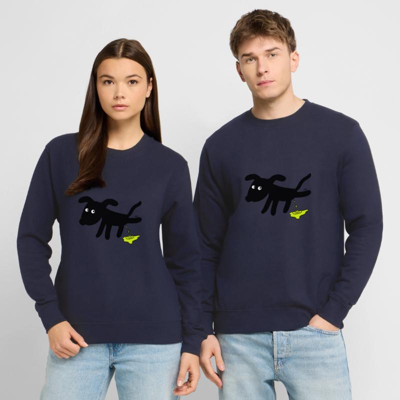 Hund pinkelt Hunde Unisex Pullover
