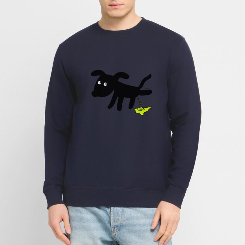 Hund pinkelt Hunde Unisex Pullover