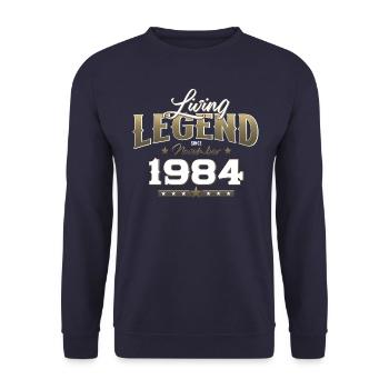 40e anniversaire Légende Novembre 1984 Volume 84 - Sweat-shirt Unisexe - marine - Devant - Alina (178cm) & Michal (187cm)