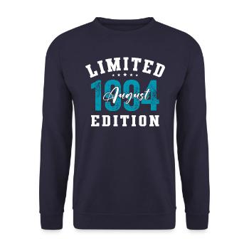 30th Birthday Original August 1994 Year 1994 - Unisex Sweatshirt - navy - Front - Alina (178cm) & Michal (187cm)