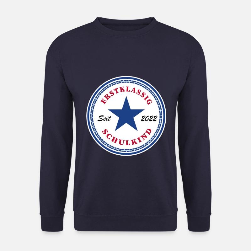 Kinder Einschulung Grundschule Erste Klasse Schule - Unisex Pullover - Navy