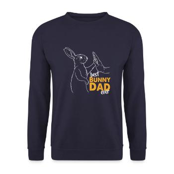 Meilleur papa Ever - Sweat-shirt Unisexe - marine - Devant - Alina (178cm) & Michal (187cm)