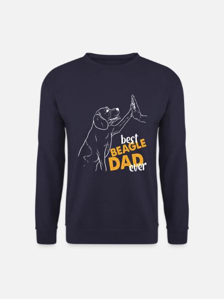 Best Beagle Dad Ever - Unisex Pullover - Navy