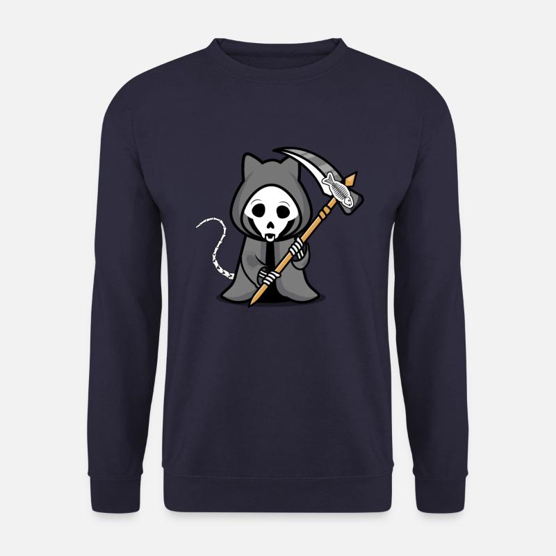 Cat Halloween Grim Repear - Unisex Sweatshirt - navy