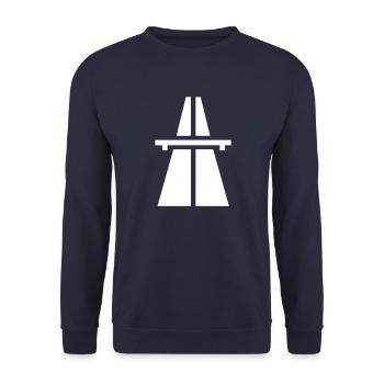 autobahn - Unisex Pullover - Navy - Vorne - Alina (178cm) & Michal (187cm)
