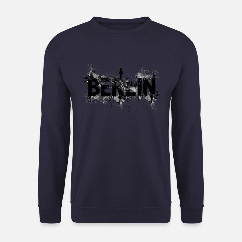 Berlin Grunge Stadt Fernsehturm - Unisex Pullover - Navy