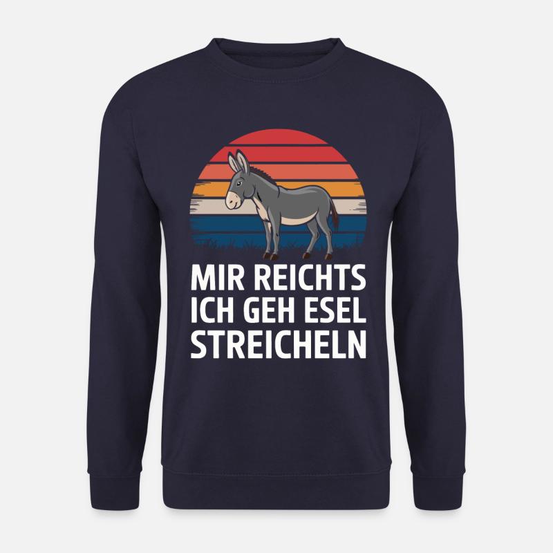 Âne âne mulet Muli - Sweat-shirt Unisexe - marine