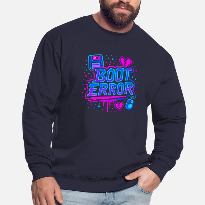 BOOT ERROR – Retro Pixel Graffiti Unisex Sweatshirt