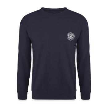 Mission Impossible Dead Reckoning IMF Logo - Unisex Sweatshirt - navy - Front - Alina (178cm) & Michal (187cm)