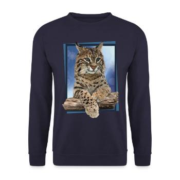 Lynx - Sweat-shirt Unisexe - marine - Devant - Alina (178cm) & Michal (187cm)