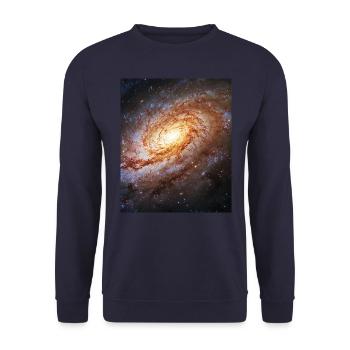 Galaxy Universe - Unisex Pullover - Navy - Vorne - Alina (178cm) & Michal (187cm)