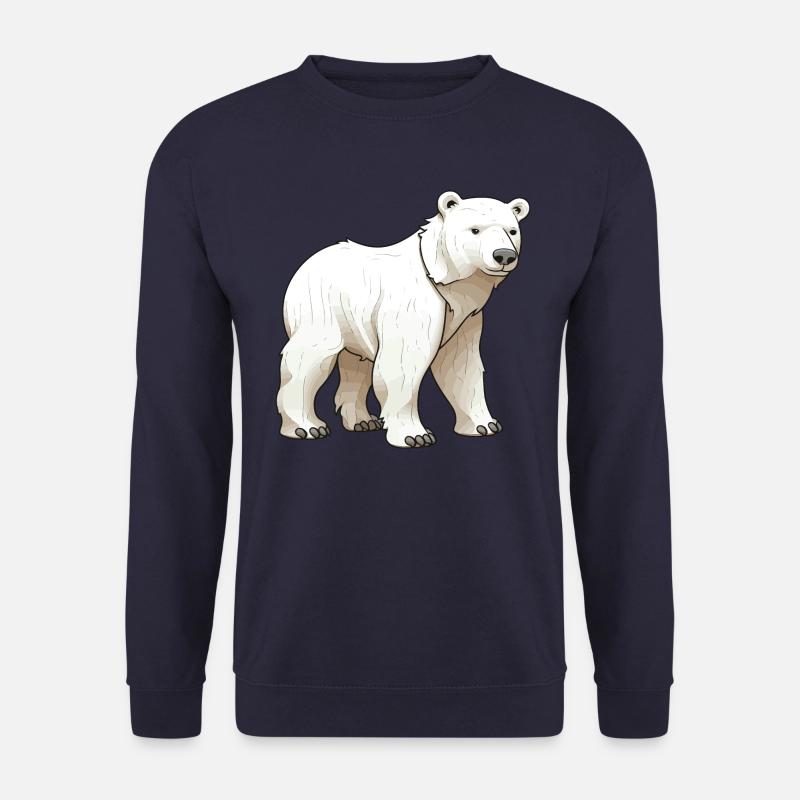 Eisbär Tier Polar bär - Unisex Pullover - Navy