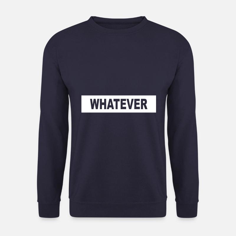 WHATEVER - minimalism - Unisex Sweatshirt - navy