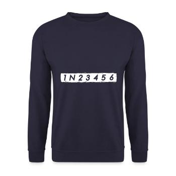 1n234569 - Geschenk an Motorradfahrer - Unisex Pullover - Navy - Vorne - Alina (178cm) & Michal (187cm)