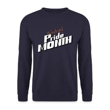 Wonderful pride month - Sweat-shirt Unisexe - marine - Devant - Alina (178cm) & Michal (187cm)