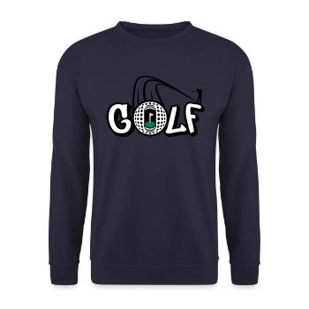Golf Style - Unisex Sweatshirt - navy - Front - Alina (178cm) & Michal (187cm)