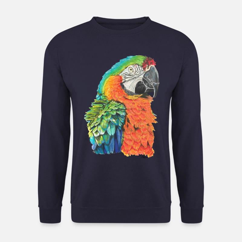 Papagei Ara macaw Paradiesvogel - Unisex Pullover - Navy